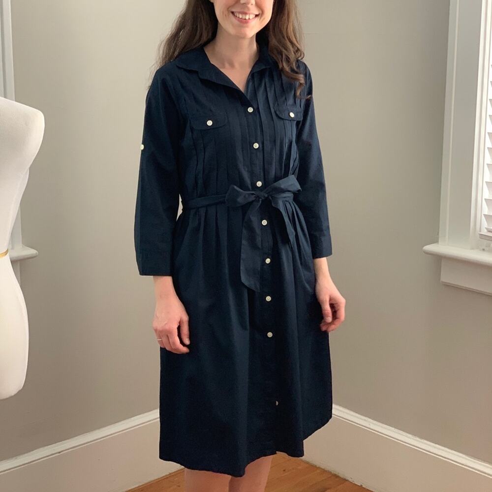 Gap Navy Blue Shirtdress, Size S
